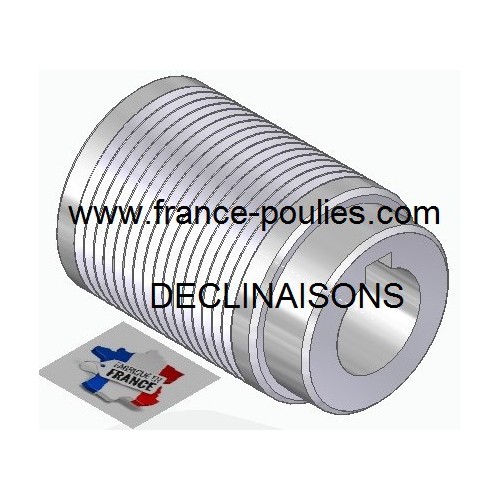 POULIE POLY-V ALU Øext63 PJ 16 DENTS