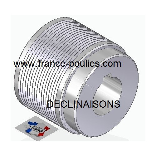 POULIE POLY-V ALU Øex71 PJ 16 DENTS