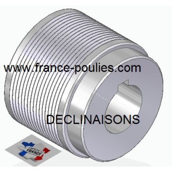 POULIE POLY-V ALU Øex71 PJ 16 DENTS