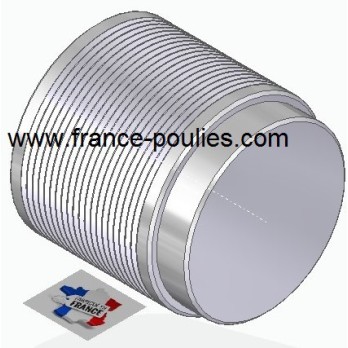 POULIE POLY-V ALU Øext 80 PJ 20 DENTS