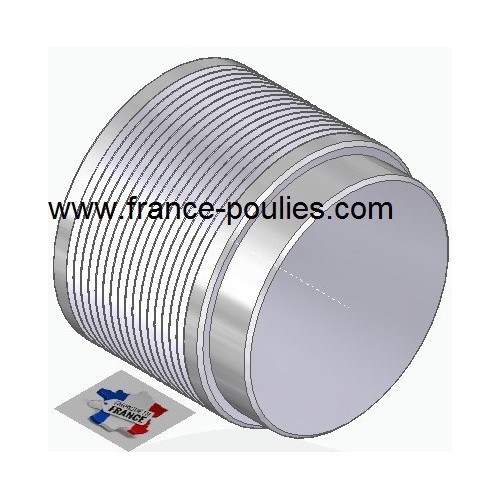 POULIE POLY-V ALU Øext 80 PJ 16 DENTS