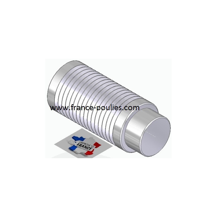 POULIE POLY-V ALU Øext 25 PJ 16 DENTS