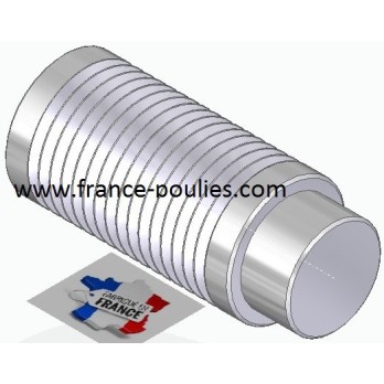 POULIE POLY-V ALU Øext 25 PJ 16 DENTS