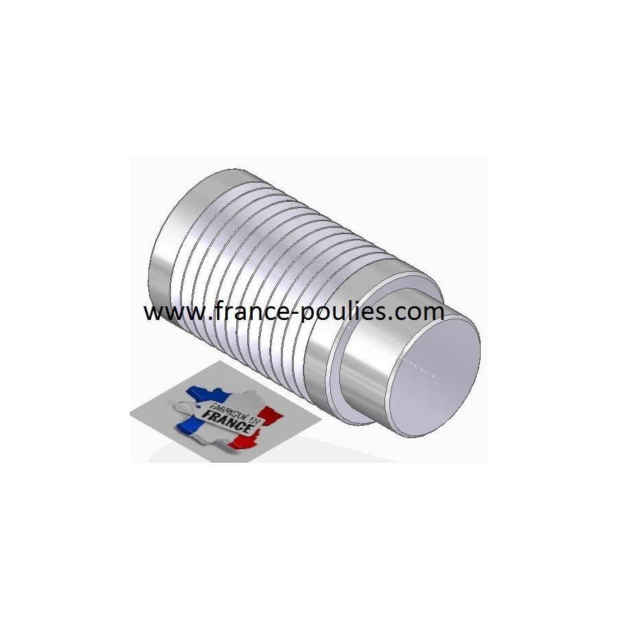 POULIE POLY-V ALU Øext 25 PJ 12 DENTS