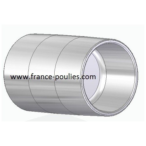 poulie plate alu Ø40x60 