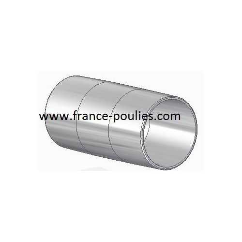 poulie plate alu Ø60x100