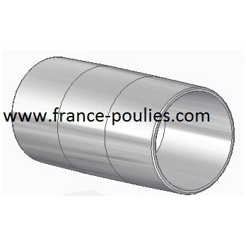 poulie plate alu Ø60x100