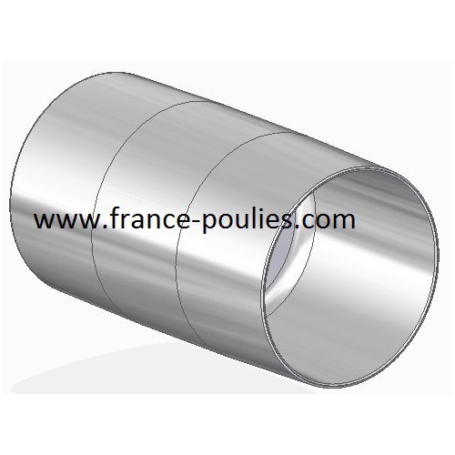 poulie plate alu Ø70x120 