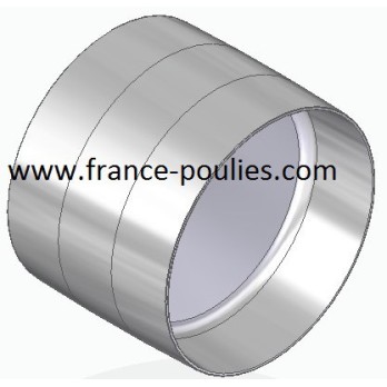 poulie plate alu 80x60 