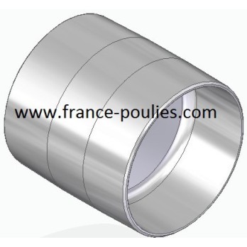 poulie plate alu 80 x80