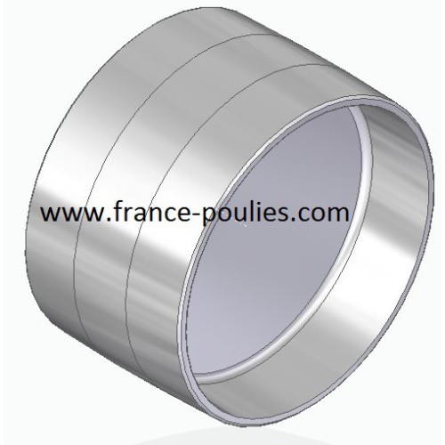 poulie plate  alu Ø100x60 