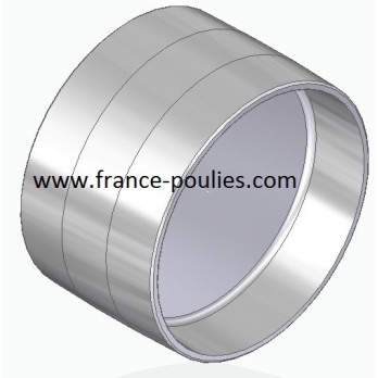 poulie plate  alu Ø100x60 