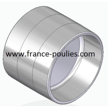 poulie plate alu 100x80 