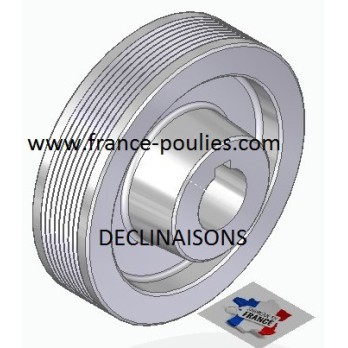 POULIE POLY-V ALU Øext 112 PJ 8 DENTS