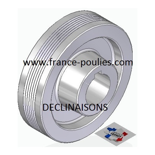 POULIE POLY-V ALU Øext 112 PJ 6 DENTS