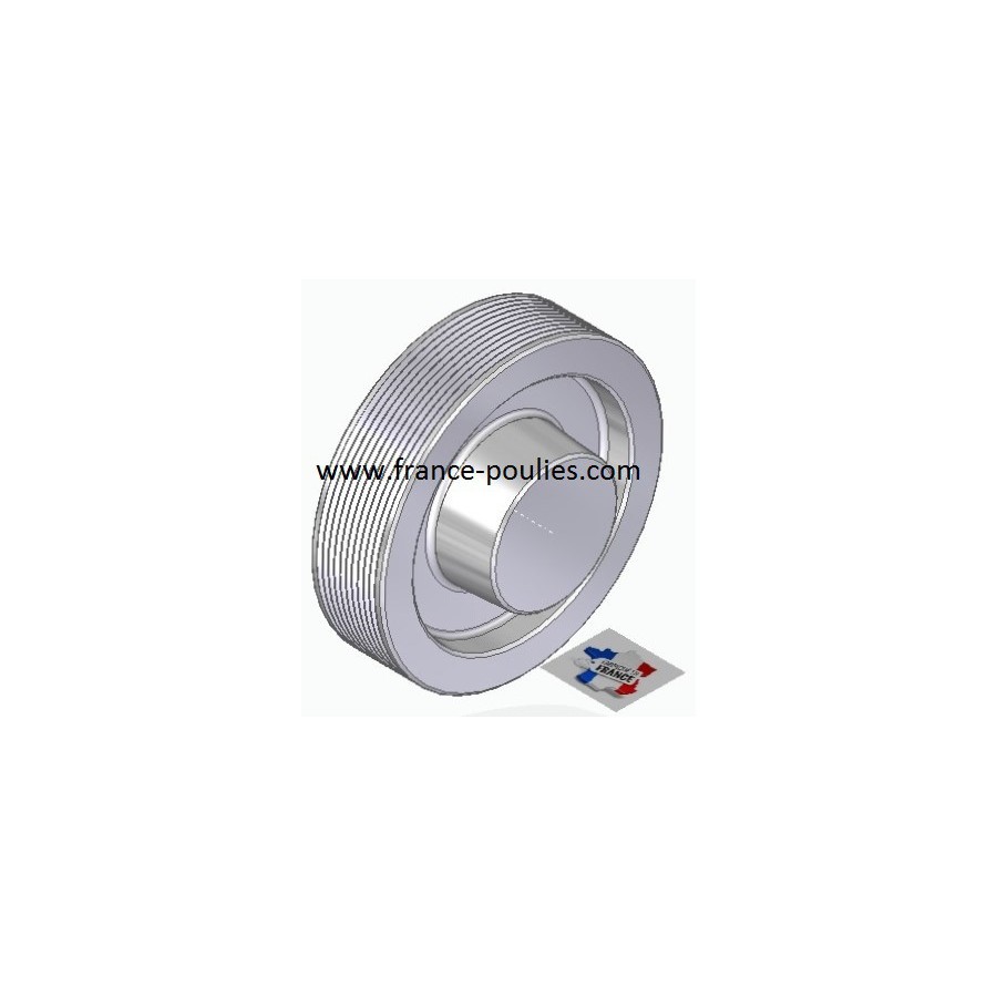 POULIE POLY-V ALU Øext 112 PJ 10 DENTS