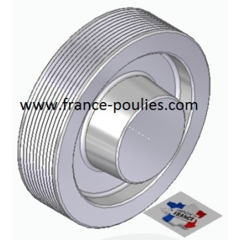 POULIE POLY-V ALU Øext 112 PJ 10 DENTS