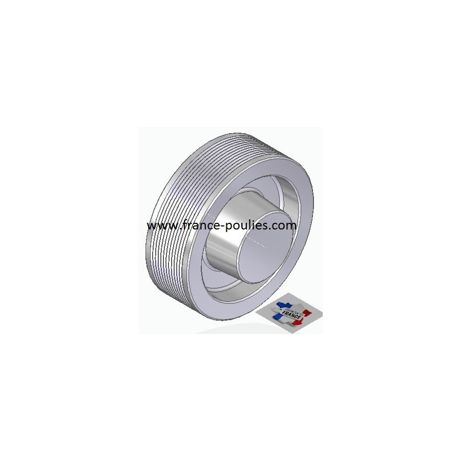 POULIE POLY-V ALU Øext 112 PJ 12 DENTS