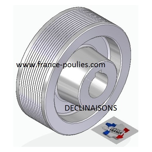 POULIE POLY-V ALU Øext 112 PJ 12 DENTS