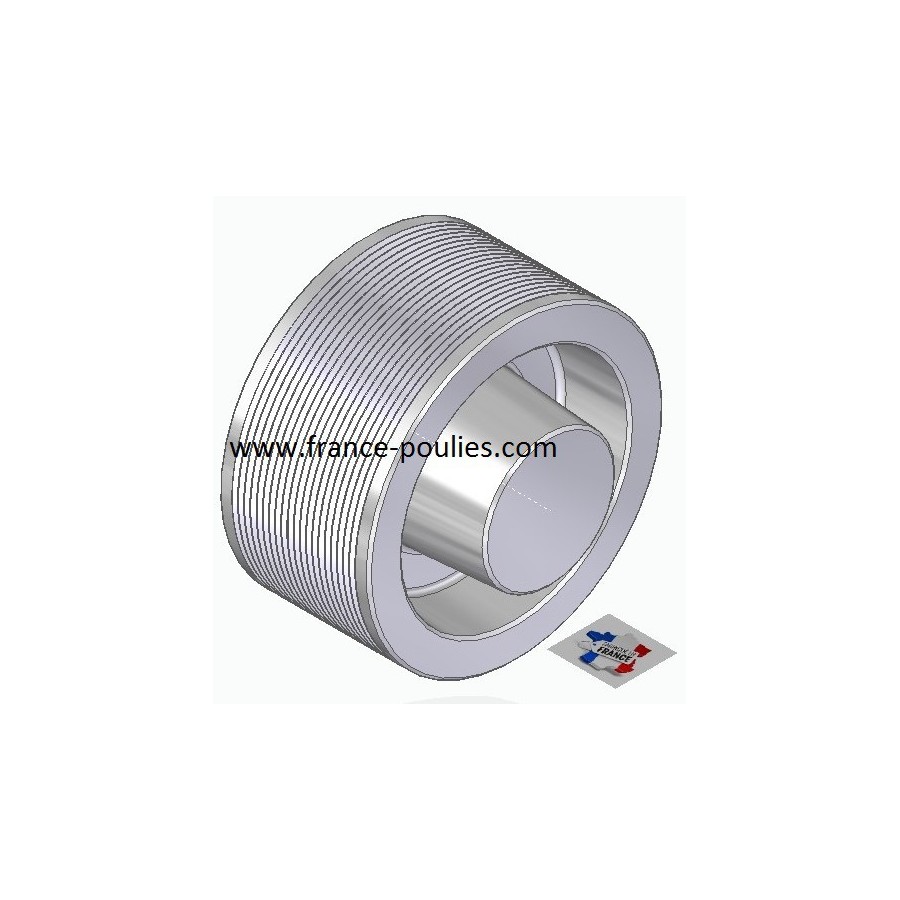 POULIE POLY-V ALU Øext 112 PJ 20 DENTS