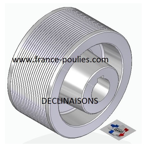 POULIE POLY-V ALU Øext 112 PJ 20 DENTS