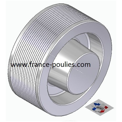 POULIE POLY-V ALU Øext 112 PJ 16 DENTS
