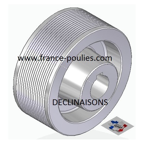 POULIE POLY-V ALU Øext 112 PJ 16 DENTS