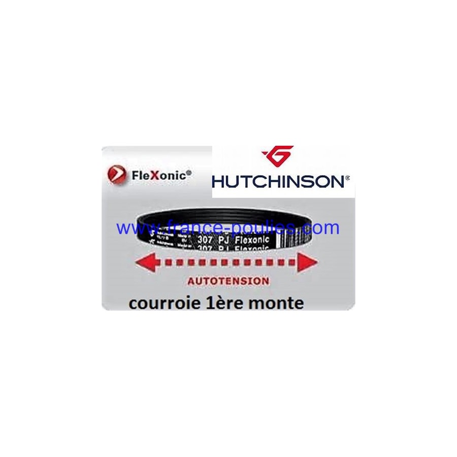 courroie poly v 307 pj 4 dents flexonic 