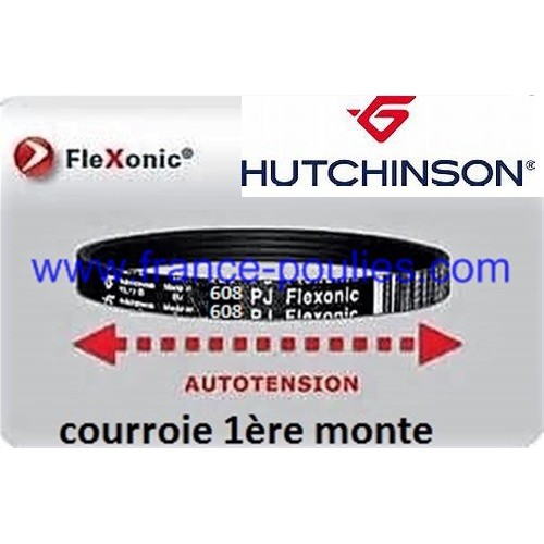 courroie poly v 608 pj 8 dents flexonic Hutchinson