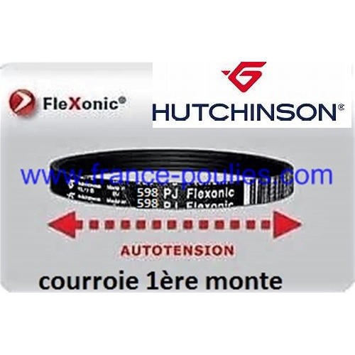 COURROIE POLY V 598 PJ 8 DENTS FLEXONIC
