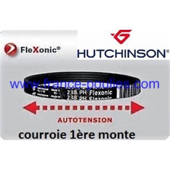 courroie poly v 238 ph 6 dents flexonic Hutchinson 