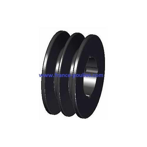 poulie fonte 2 spa Øp75 pour moyeu amovible 