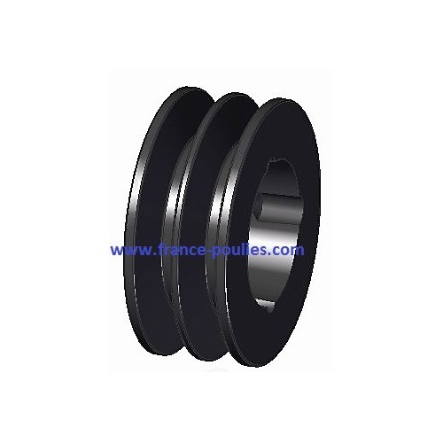 poulie fonte 2 spa Øp80 pour moyeu amovible 