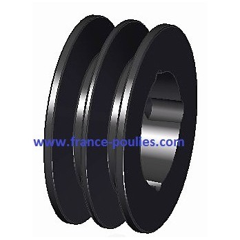 poulie fonte 2 spa Øp80 pour moyeu amovible 