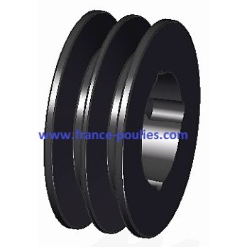 poulie fonte 2 spa Øp85 pour moyeu amovible 