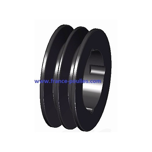 poulie fonte 2 spa Øp 90 pour moyeu amovible 