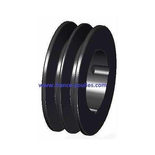 poulie fonte 2 spa Øp95 pour moyeu amovible 