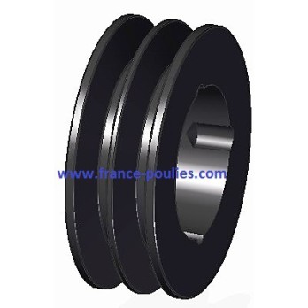 poulie fonte 2 spa Øp95 pour moyeu amovible 