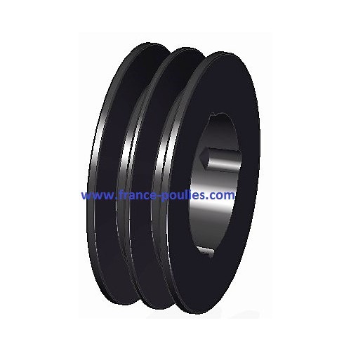 poulie fonte 2 spa Øp100 pour moyeu amovible 