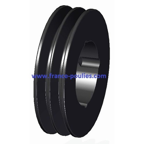 poulie fonte 2 spa Øp132 pour moyeu amovible 