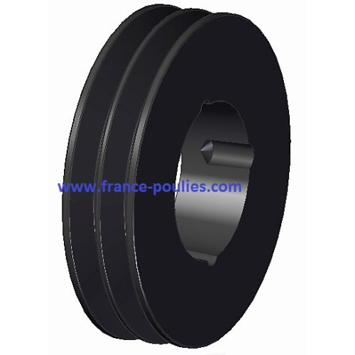 poulie fonte 2 spa Øp140 pour moyeu amovible 