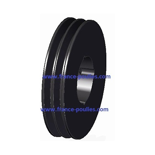 poulie fonte 2 spa Øp170 pour moyeu amovible 