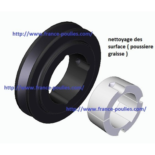 Plan de montage d'un moyeu amovible