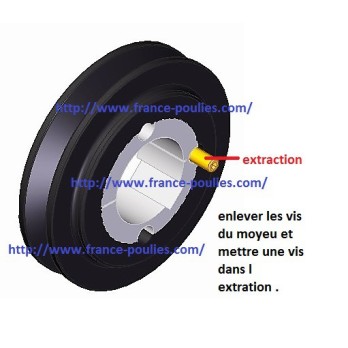 Plan de montage d'un moyeu amovible