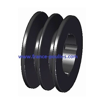 poulie fonte 2 spa Øp63 pour moyeu amovible 