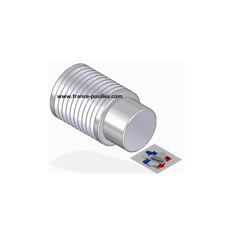 POULIE POLY-V ALU Øext 25 PJ 10 DENTS