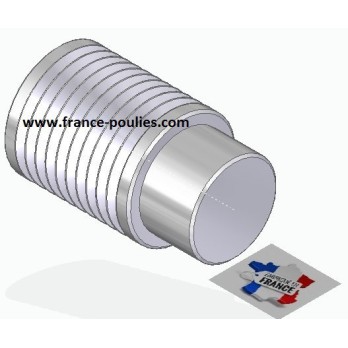 POULIE POLY-V ALU Øext 25 PJ 10 DENTS